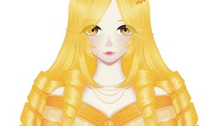 Golden Anime Girl 💛 #animeart