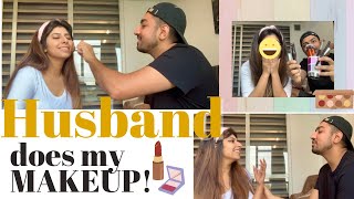 Husband does my Makeup *I did not Expect this*