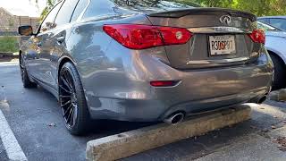 Infiniti Q50 3.0T Muffler Delete Cold Start (LOUD)