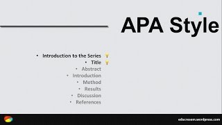 APA Style, Pt. 1 - Word Setup & Title Page