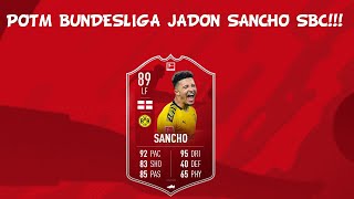 POTM JADON SANCHO SBC!!! FIFA 20 FUT20!!!!