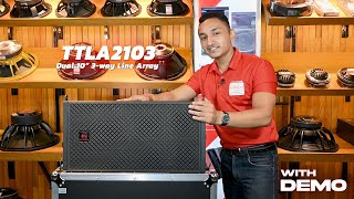 Get Ready To Rock With The AERONS TTLA 2103 Dual 10" 3-way Line Array Speaker!