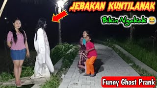 Jebakan Kuntilanak Bikin Ngakak | Bikin Kaget Warga Sekitar | Funny Ghost Prank