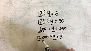 Dividing By Multiples Of 10, 100, & 1,000