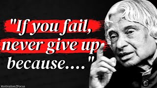 Dr. APJ Abdul Kalam's Life Advice Will Change Your Future || Motivational Quotes || APJ Abdul Kalam