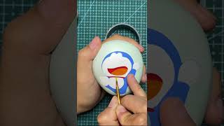 Vẽ Tranh Đá Cuội - DORAEMON | Ý Tưởng Sáng Tạo Tranh Đá #shorts