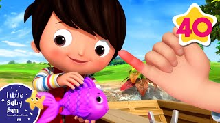 12345 Once I Caught A Fish Alive | Nursery Rhymes and Kids Songs | Little Baby Bum | Animal for Kids