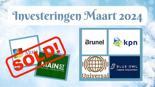 Nieuwe investeringen maart 2024