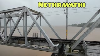 16345 Nethravathi Express Crossing Nethravathi | 4K video