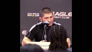 Khabib explains his vision behind Eagle FC