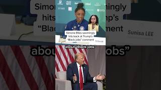 Simone Biles seemingly hits back at Trump's "Black jobs" comment