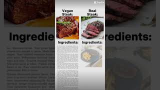 Vegan Steak #funny #funnyimages #memes #meme #vegan #steak