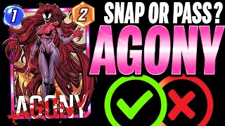 AGONY 🚑 Details & Mechanics | Snap or Pass | Marvel Snap