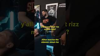 Jidion teaches KSI about rizz #jidion #sidemen #shorts