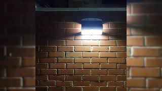 Solar LED Wall Lights Demonstration