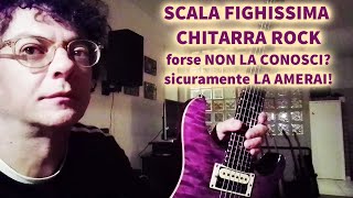 CHITARRA ROCK Scala SUPER FIGHISSIMA che non conosci?! LEZIONE con TAB - SCALA DORICA BLUES ESTESA