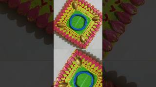 DIY Diwali Decoration ideas.Diya Holder. #shorts #diy #festival #homedecor #youtubeshorts