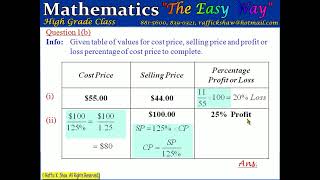 Ques 1   Maths The Easy Way General June 2012