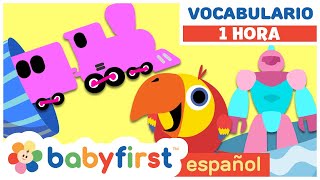 Primeras Palabras para Bebes en Español | Huevos Surpresas con Larry | 1 hora | BabyFirst Español