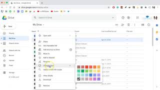 Google Drive: Color Code Folders