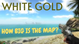 HOW BIG IS THE MAP in White Gold? Swim & Walk Across the Map (SLOW)