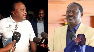 PANIC!! UHURU KENYATTA SEND A CODED MESSAGE TO RUTO AND RAILA