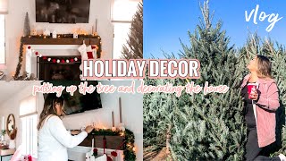 DECORATING FOR THE HOLIDAYS!!! putting up our christmas tree + christmas decor haul