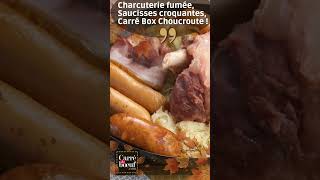 Choucroute, charcuterie fumée et saucisses croquantes