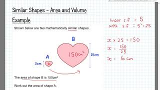 Similar Shapes   Areas and Volumes EXAMPLE