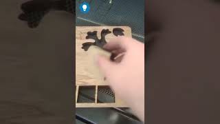 Máy cắt laser gỗ CNC 25mm wood cutting by mixed laser cutting machine