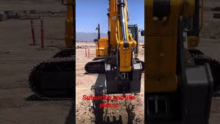 Jcb excavator digging