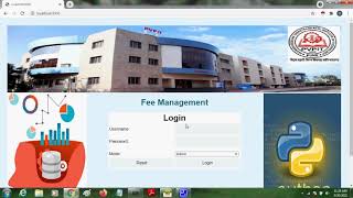 Secure Fee Management in Python | ieee project demo