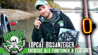 TOPCAT Alarm I Bissanzeiger Set fürs Welsangeln von Madcat I Rutenbissanzeiger fürs Wallerangeln