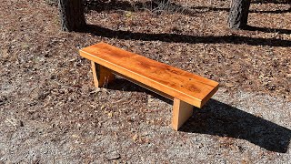 Finishing up the Rustic Outdoor Bench, Part 4