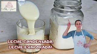 Como hacer en casa, LECHE CONDENSADA Y LECHE EVAPORADA, mas económicas!! rica y fácil!!