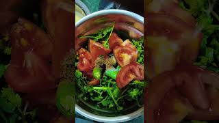 Tamatar Mirchi Dhaniya ki Chutney 🍅🌶️🌿 Viral Tamatar ki Chutney #shorts #youtubeshorts #chutney