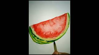 How to draw a watermelon