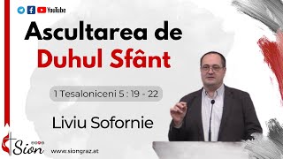 Sion Live 14.01.2024 PM - Ascultarea de Duhul Sfânt