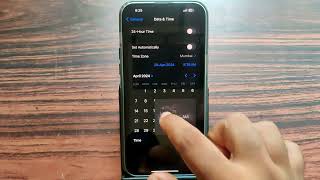 how to change date and time manually on iphone 15 pro max