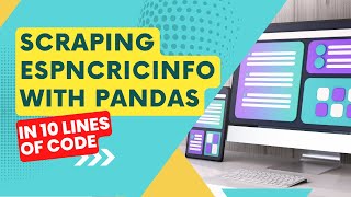 How to scrape ESPN Cricinfo website with Pandas