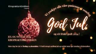 God Jul fra Kiropraktorklinikken.no