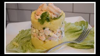 Causa de Camarones ∆ Cocina Peruana