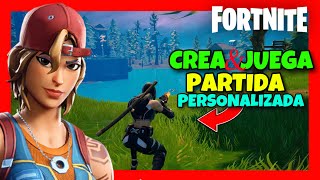 Como CREAR Partida PERSONALIZADA de FORTNITE en CREATIVO ✅ Guia 2024- Crear CUSTOM MATCH En CREATIVO