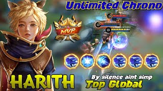 Gameplay Harith Goldlane MVP - Build Harith Top Global Mobile Legends