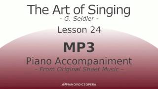 Seidler, The Art of Singing Piano Accompaniment Lesson 24