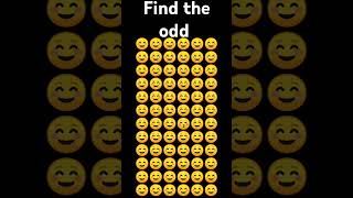 find the odd emoji # brain challenge#puzzle#quiz#shorts video#YT shorts# crazy brain