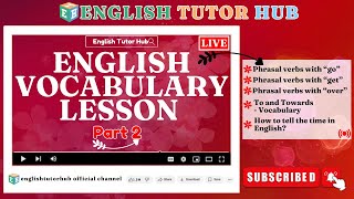 English Vocabulary Lesson — Part 2