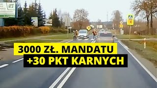 Kobieta prawie rozjechała grupę pieszych! Drogo ją to kosztowało.