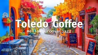 Smooth Spanish Music with Outdoor Coffee Shop Ambience Autumn | Bossa Nova Music For Moods & Study