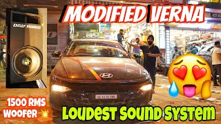 2023 Verna Best Modified | Loudest Audio System ✅ | AUTOFORM Seat Cover ✅ Best Verna Modification 💥